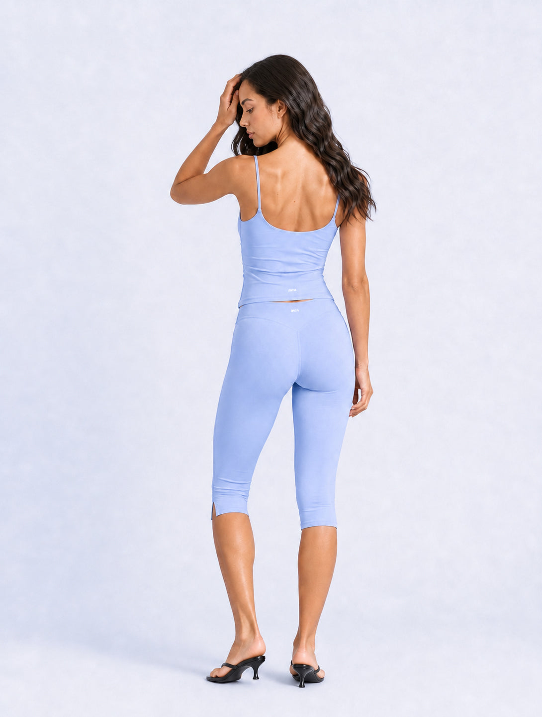 Side-Slit Capri Leggings