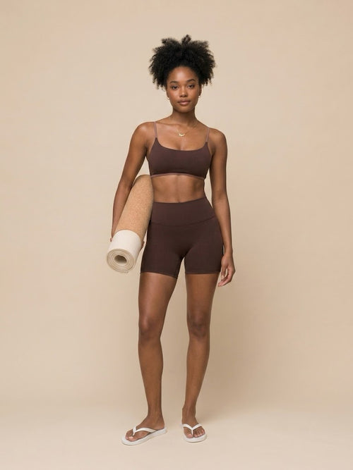 Adjustable Spaghetti Strap Sports Bra