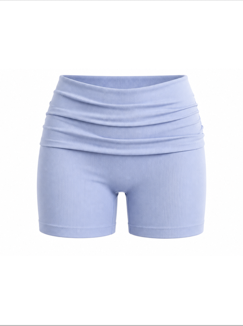 Ribbed High-Waist Shorts